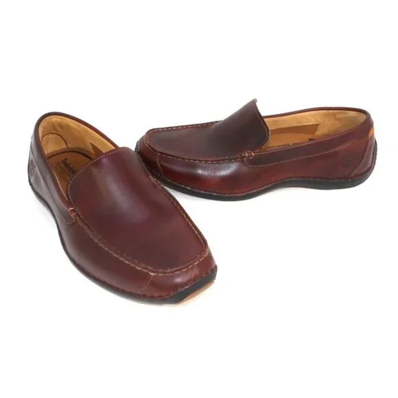 Timberland Men\'s Brown Leather Shoes pre owned size 9 s-l400.jpg main image 4